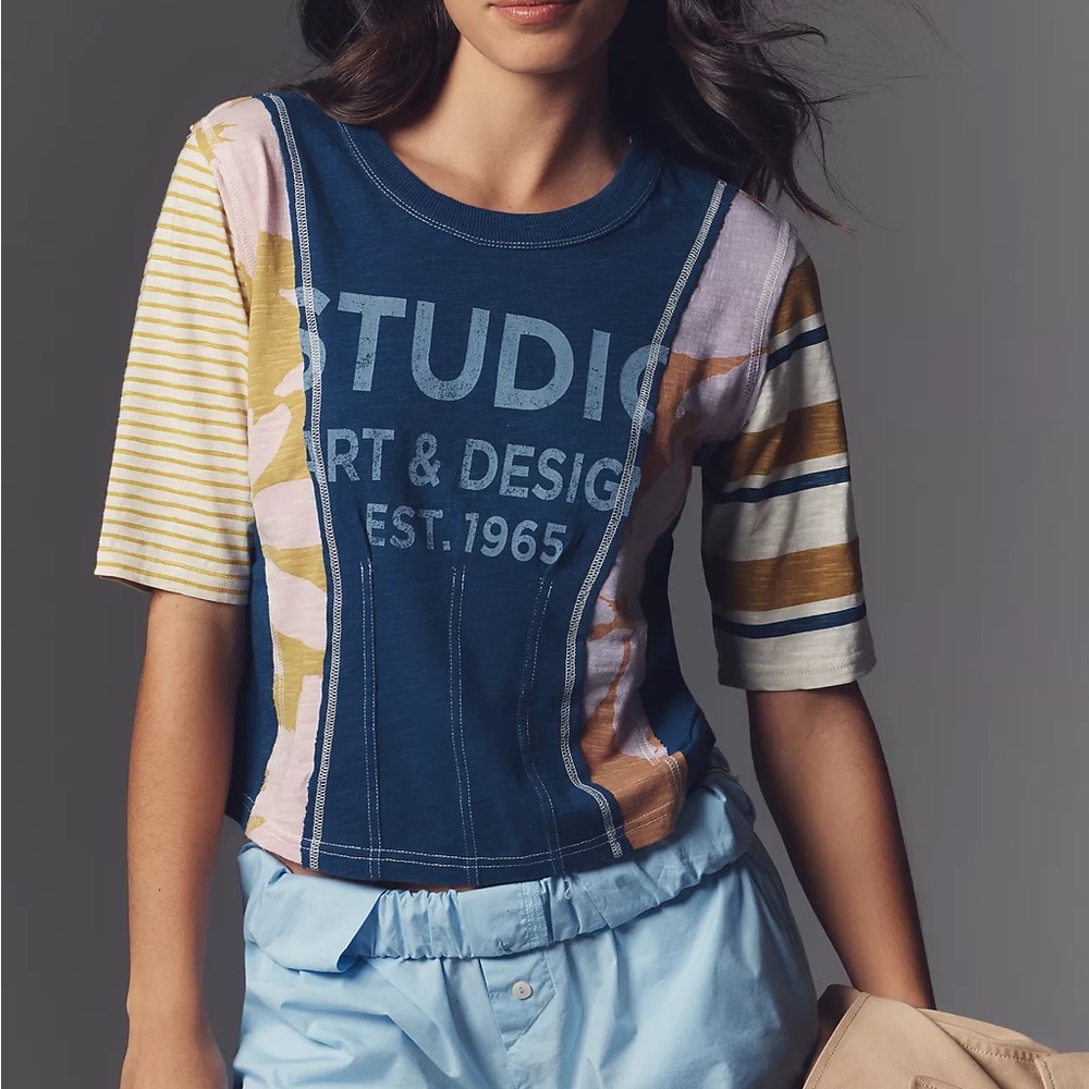 Anthropologie Pilcro Sliced Ballet Graphic Tee